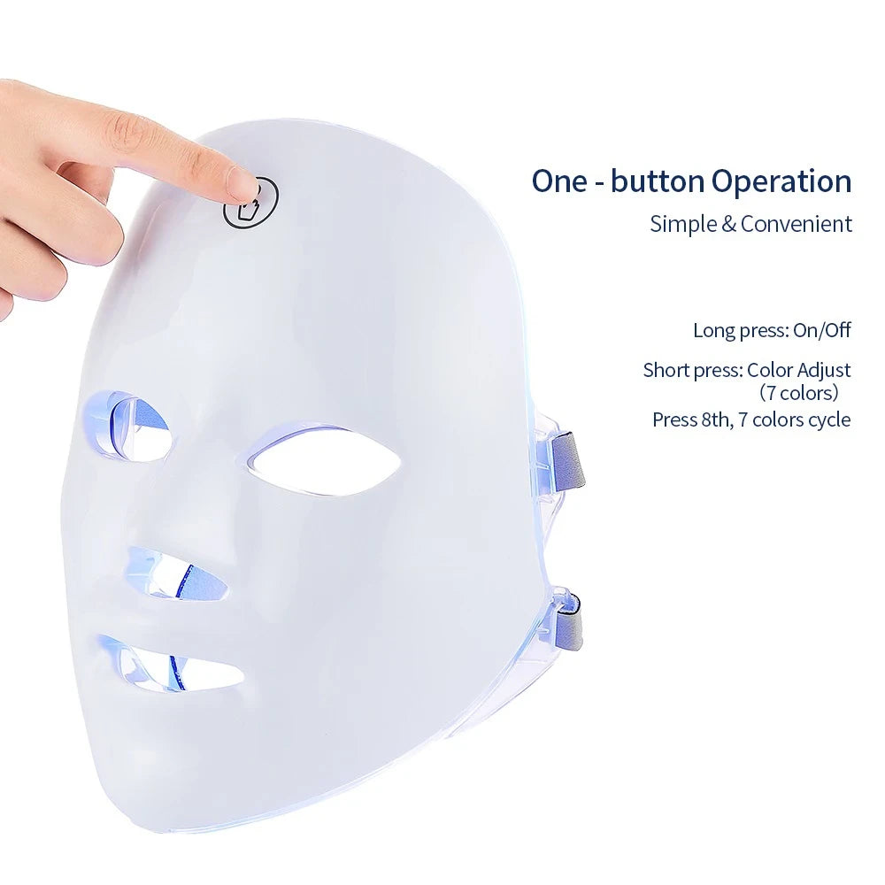 Rechargeable LED Photon Facial Mask