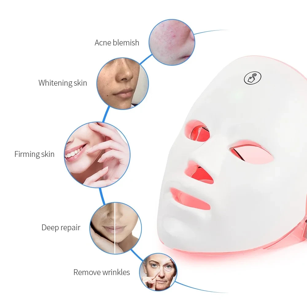 Rechargeable LED Photon Facial Mask